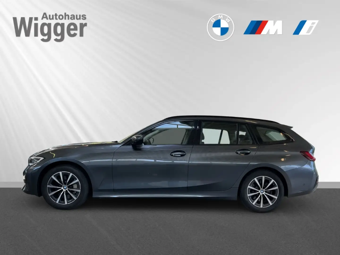 BMW 330 i Sport Line xDrive touring/AHK/Navi/Leder Grau - 2