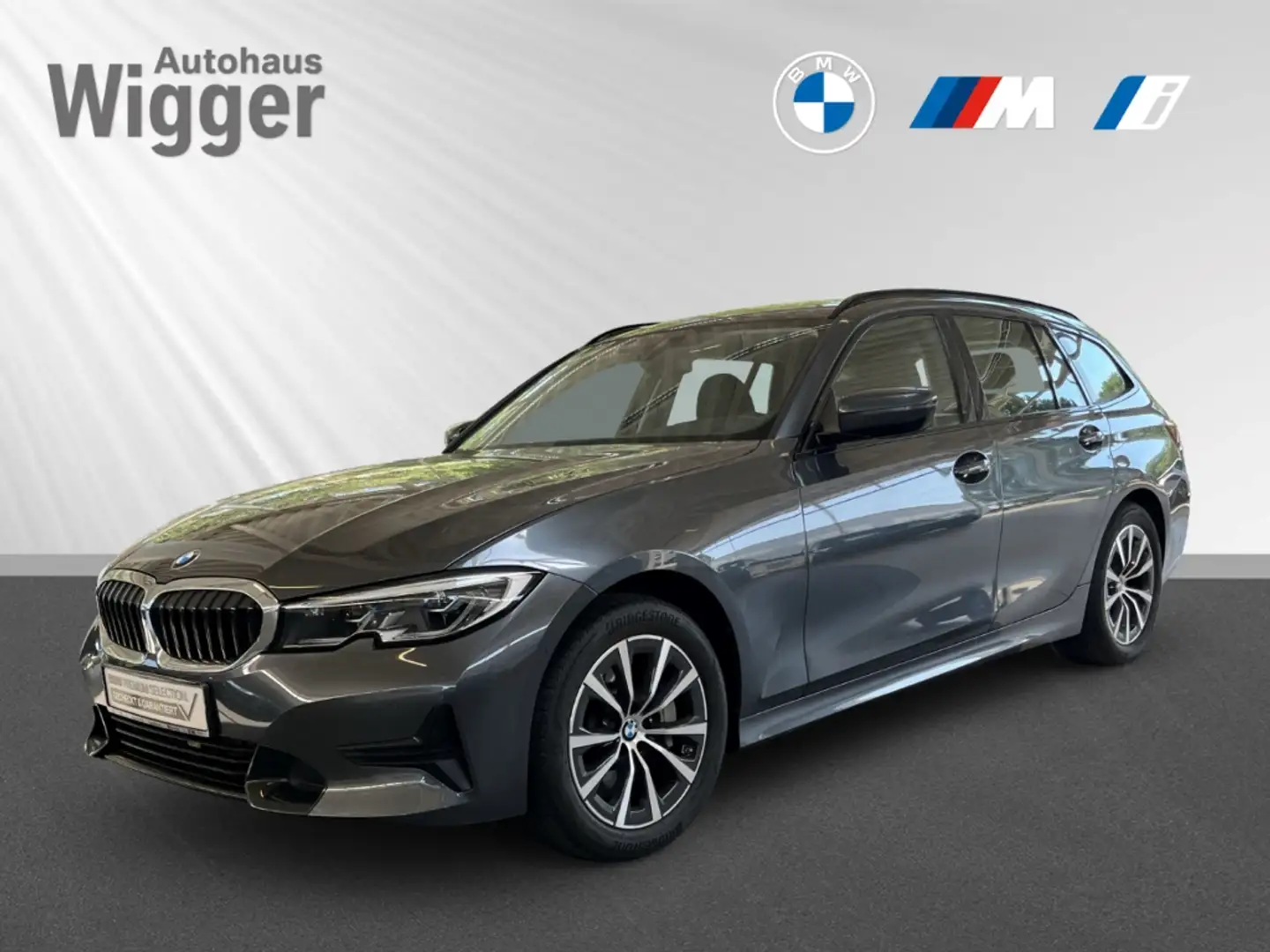 BMW 330 i Sport Line xDrive touring/AHK/Navi/Leder Grau - 1