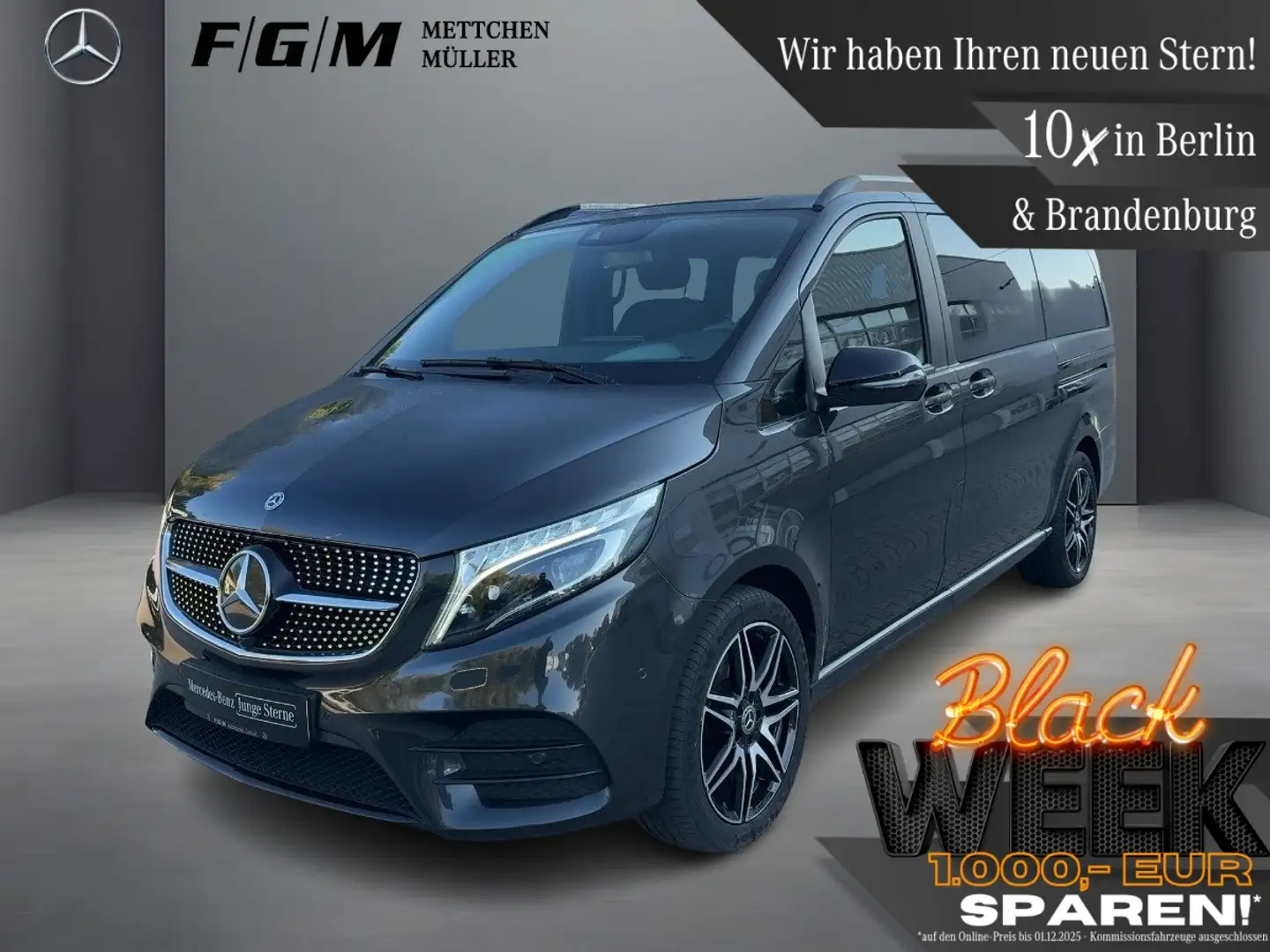 Mercedes-Benz V 250 V250 d Edition AMG-Line Lang TWA|AHK|CarPlay Grau - 1