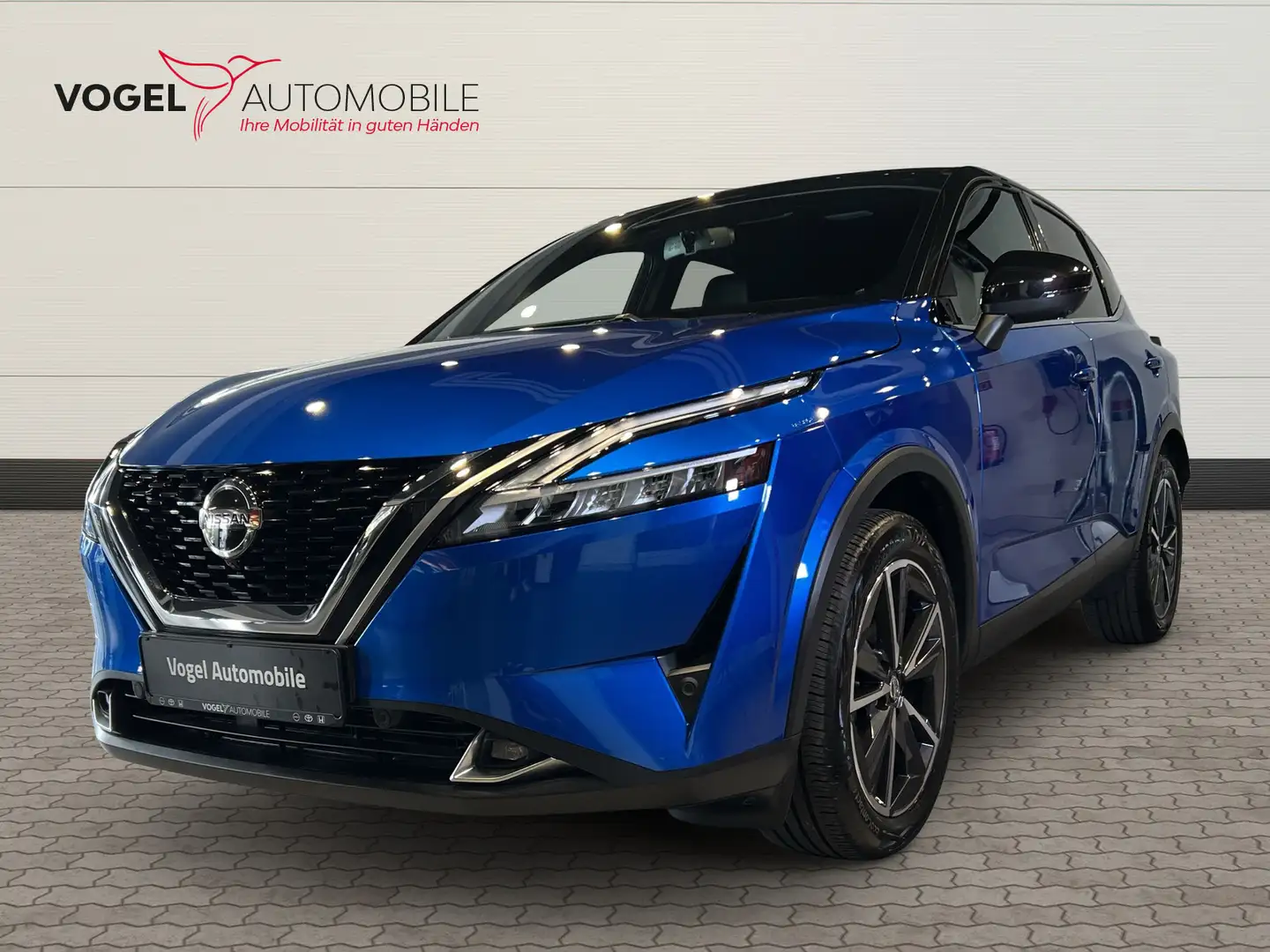 Nissan Qashqai 1.3 DIG-T MHEV Tekna HUD+Kam.+LED+Navi Blauw - 1