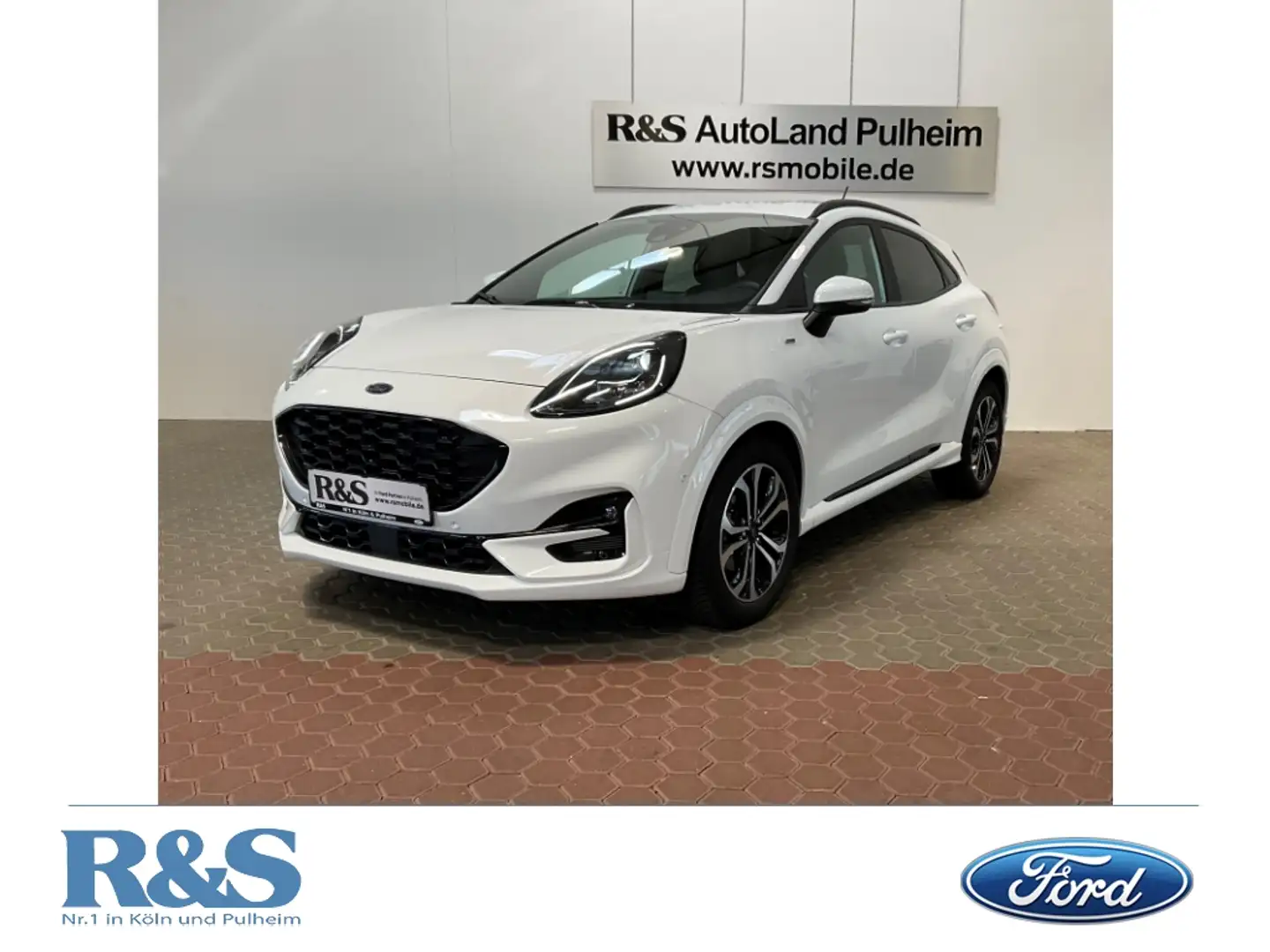 Ford Puma ST-Line MHEV+AHK+Kamera+KeyFree+Navi+Tempomat Blanc - 1