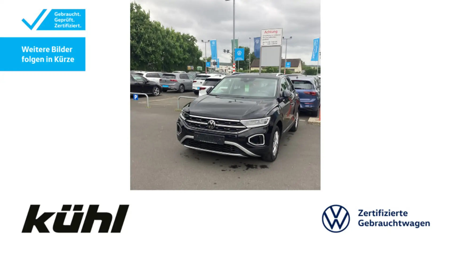 Volkswagen T-Roc 1.5 TSI DSG Style Navi,Pano,Standhz., Negro - 1