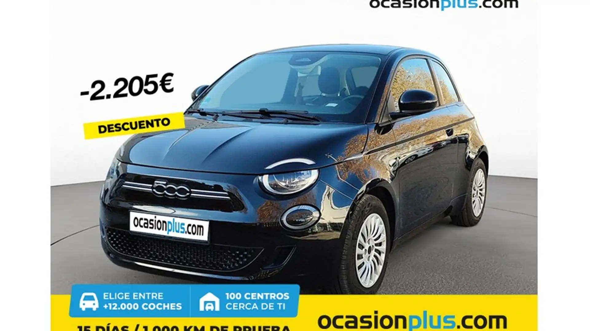 Fiat 500e 70Kw Action Negro - 1
