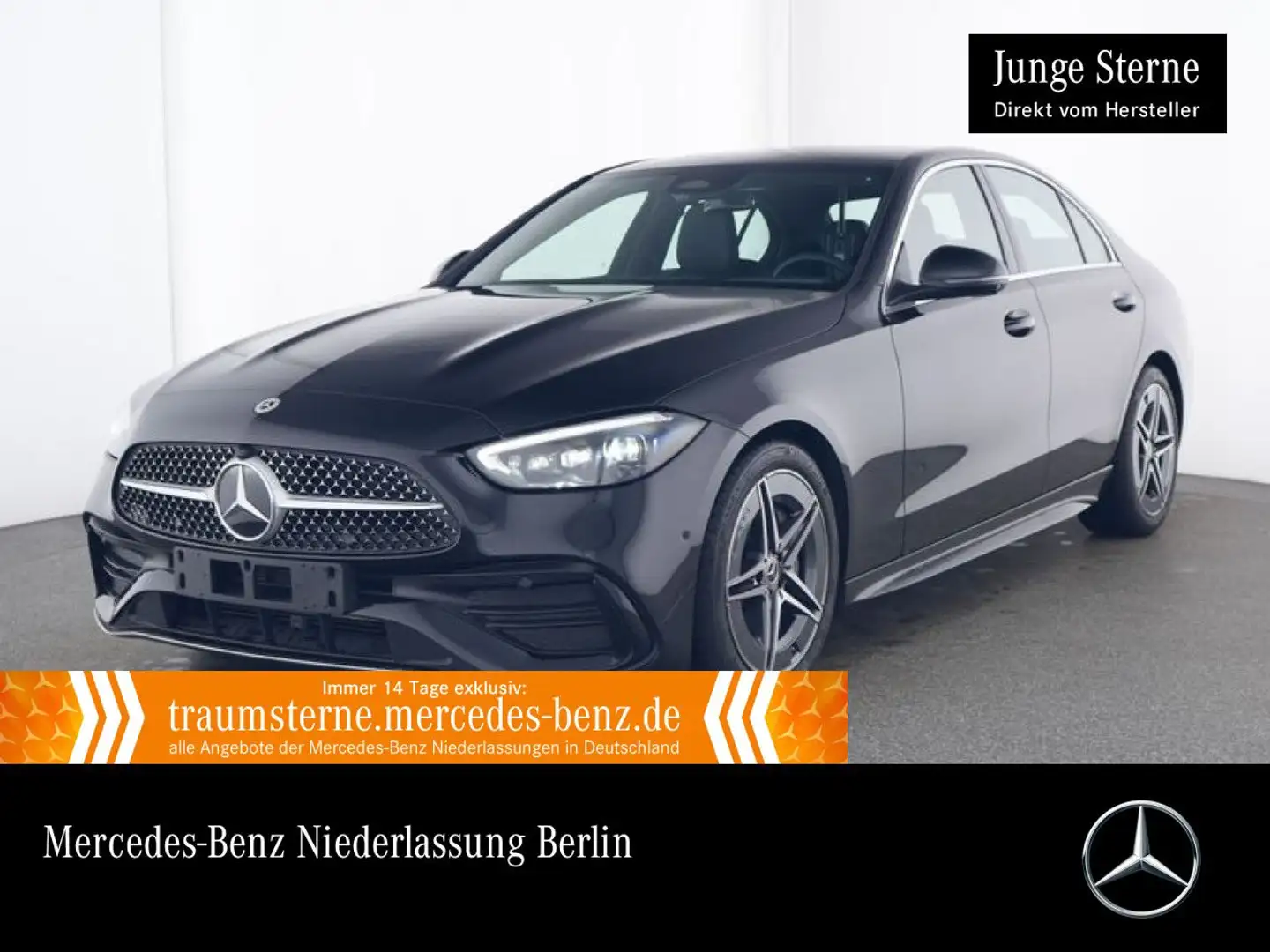 Mercedes-Benz C 200 AMG+360+AHK+TOTW+KEYLESS+9G Schwarz - 1