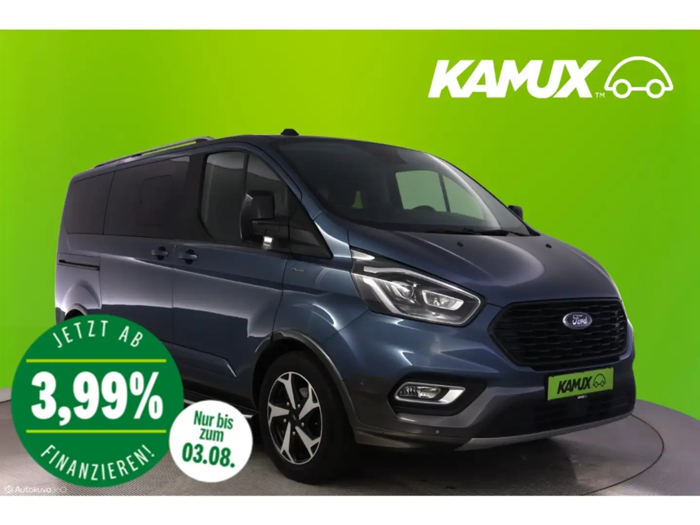 Ford Tourneo Custom 2.0TDCI Active+XENON+NAVI+AHK+ACC Blau - 1