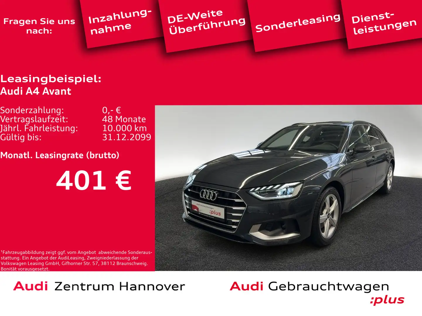 Audi A4 advanced 35 TFSI AHK LED Kemera Navi Gri - 1