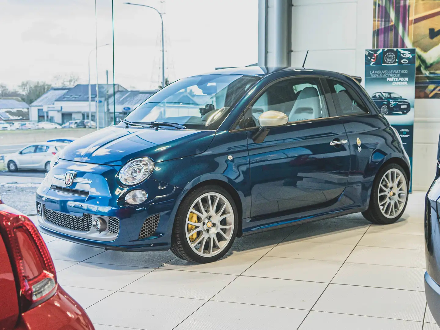 Abarth 695 TRIBUTO FERRARI Bleu - 1