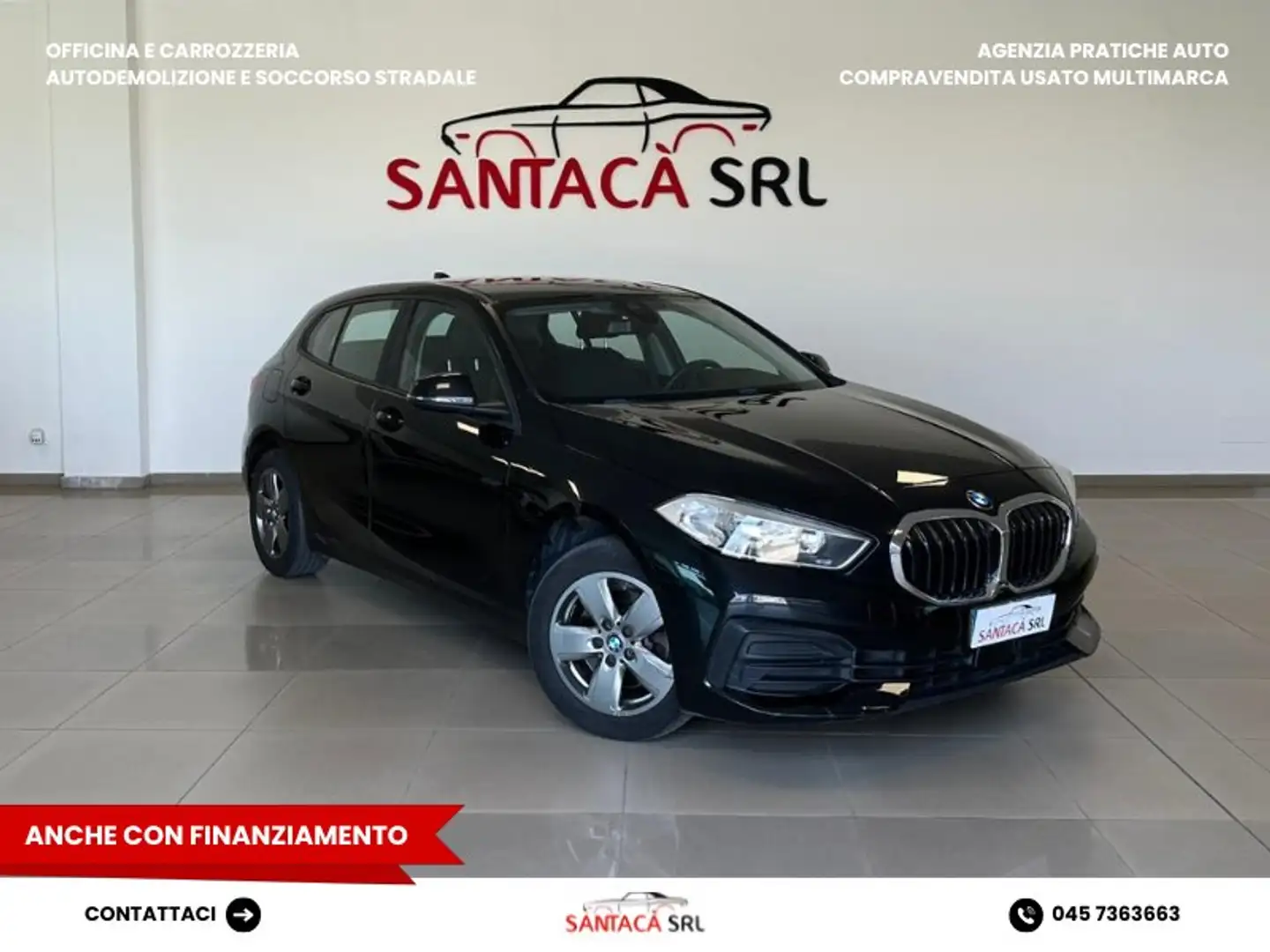 BMW 118 118d Msport auto Schwarz - 1