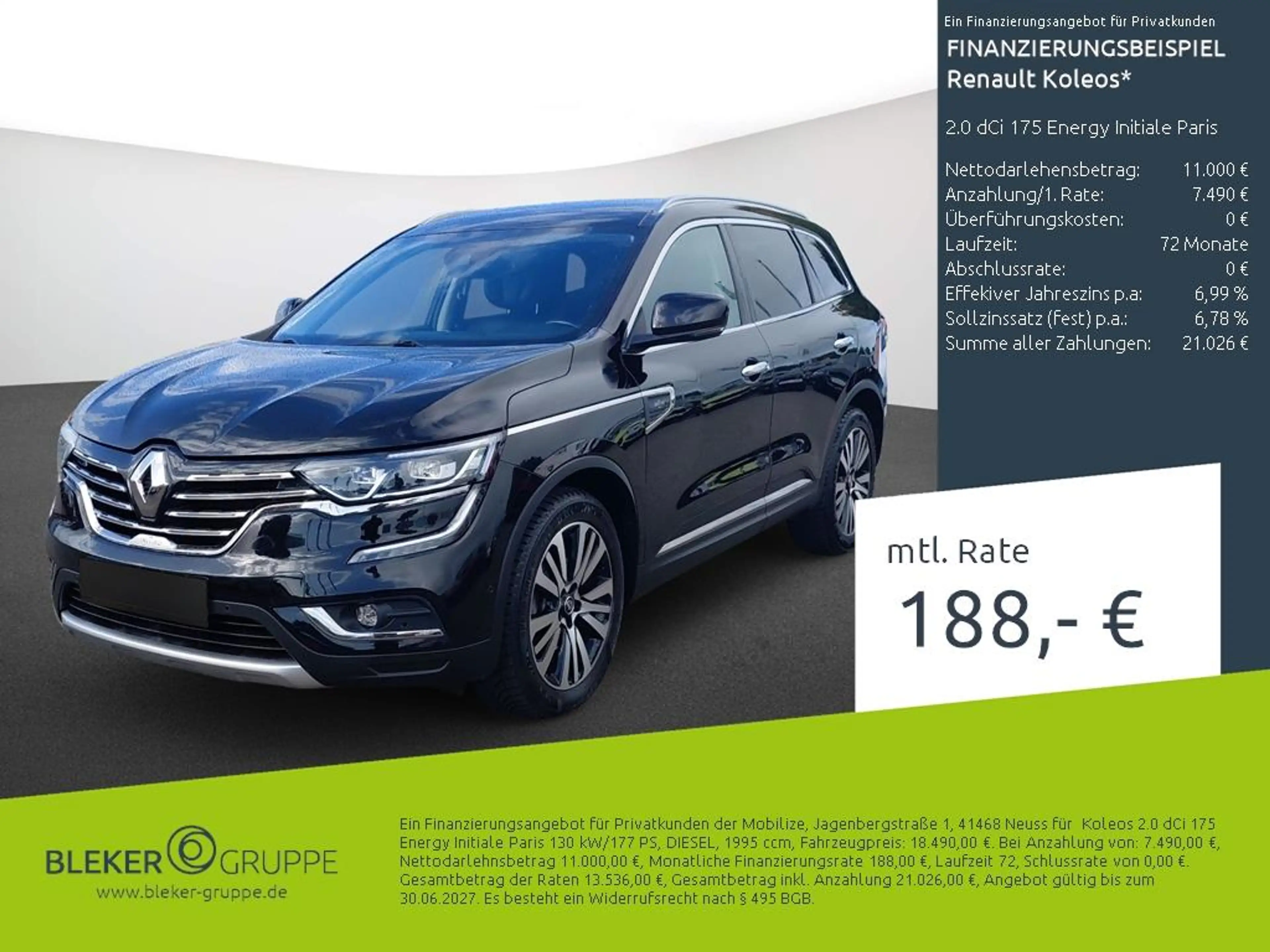 Renault Koleos 2.0 dCi 175 Energy Initiale Paris
