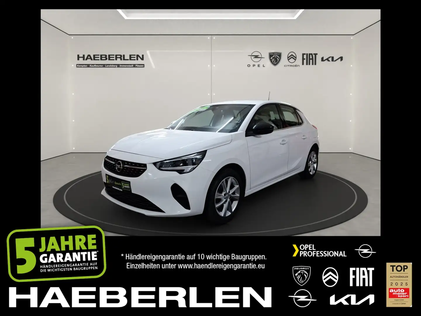 Opel Corsa F 1.2 Elegance LED+Fernlichtass.+LM+PDC Blanco - 1
