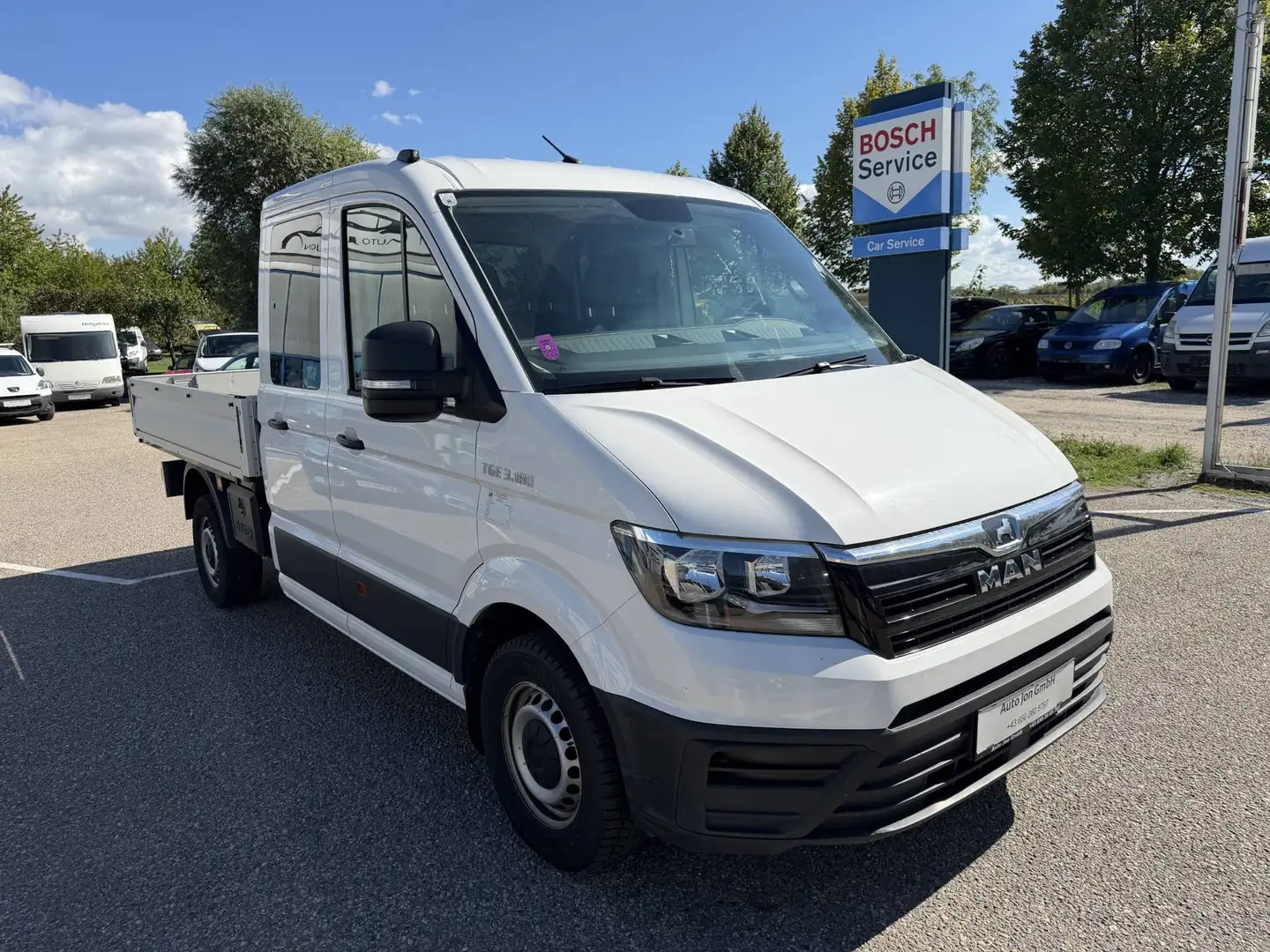 MAN TGE Prische Doka*Automatik*1Besitz*AHK*6-Sitze*Klima* Weiß - 2