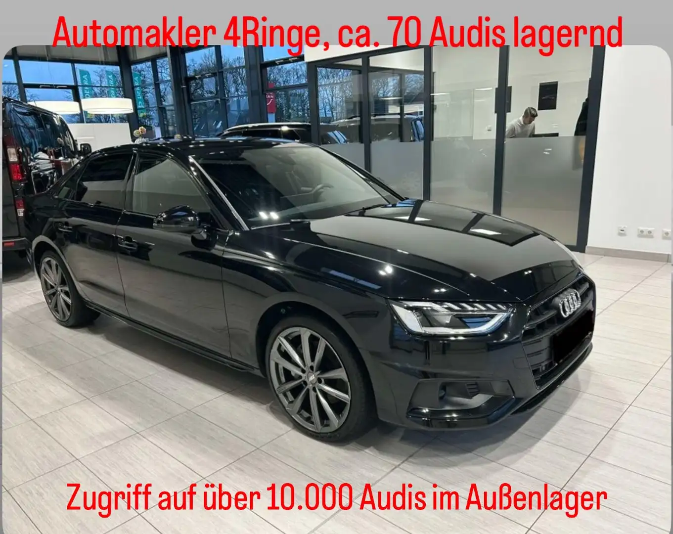 Audi A4 30 TDI S line Zwart - 1