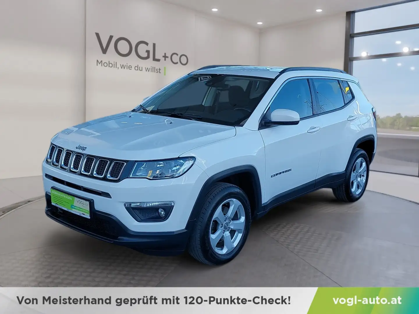 Jeep Compass Allrad Diesel 2,0 MultiJet 140 Longitude Blanc - 1