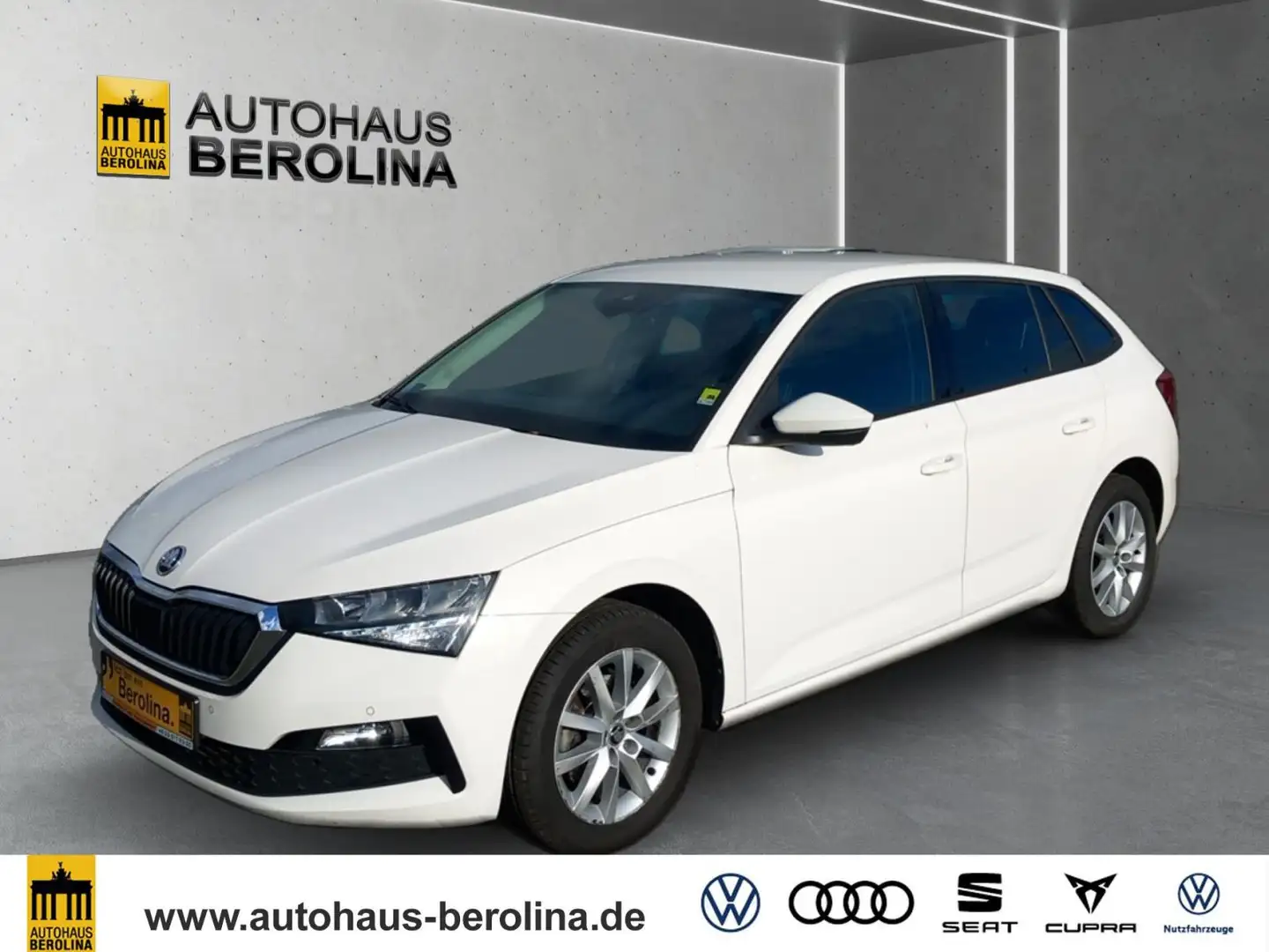 Skoda Scala 1.0 TSI Ambition *PDC*KLIMA* Blanc - 2