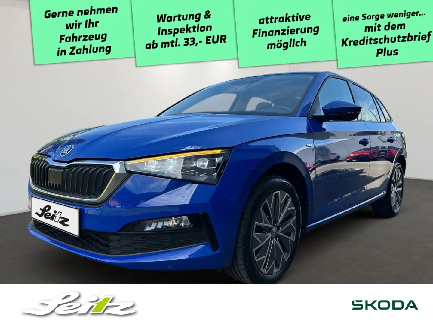 Skoda Scala 1.0 TSI Clever *LED*PDC*NAVI*SITZH* Blau - 1
