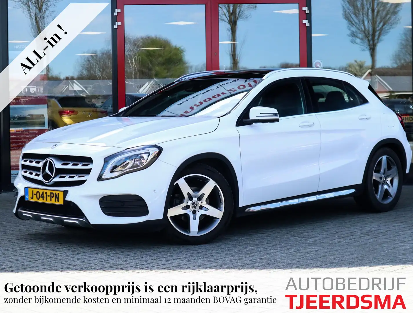 Mercedes-Benz GLA 200 Premium Plus AMG | Trekhaak | Schuif/ Kantel Dak | Wit - 1