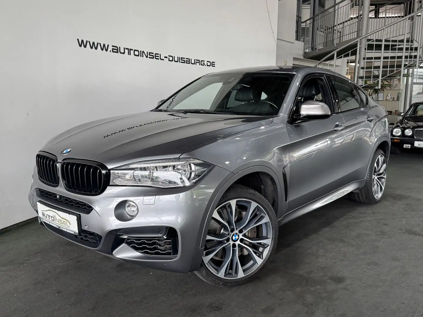 BMW X6 M d SoftClose HUD H&K AHK ACC Schiebedach Gris - 1