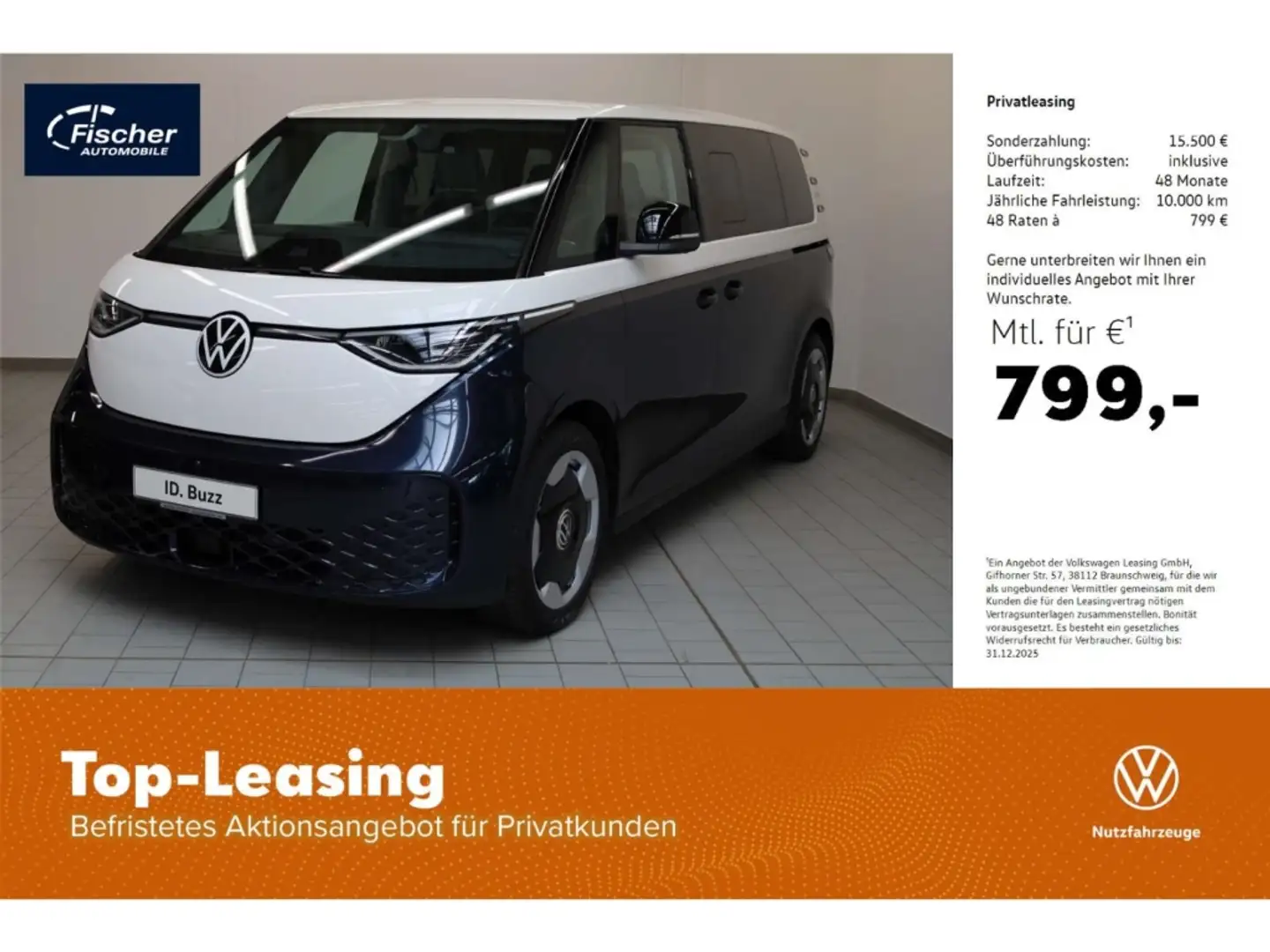 Volkswagen ID. Buzz Elektro GOAL LWB 86 kWh Weiß - 1