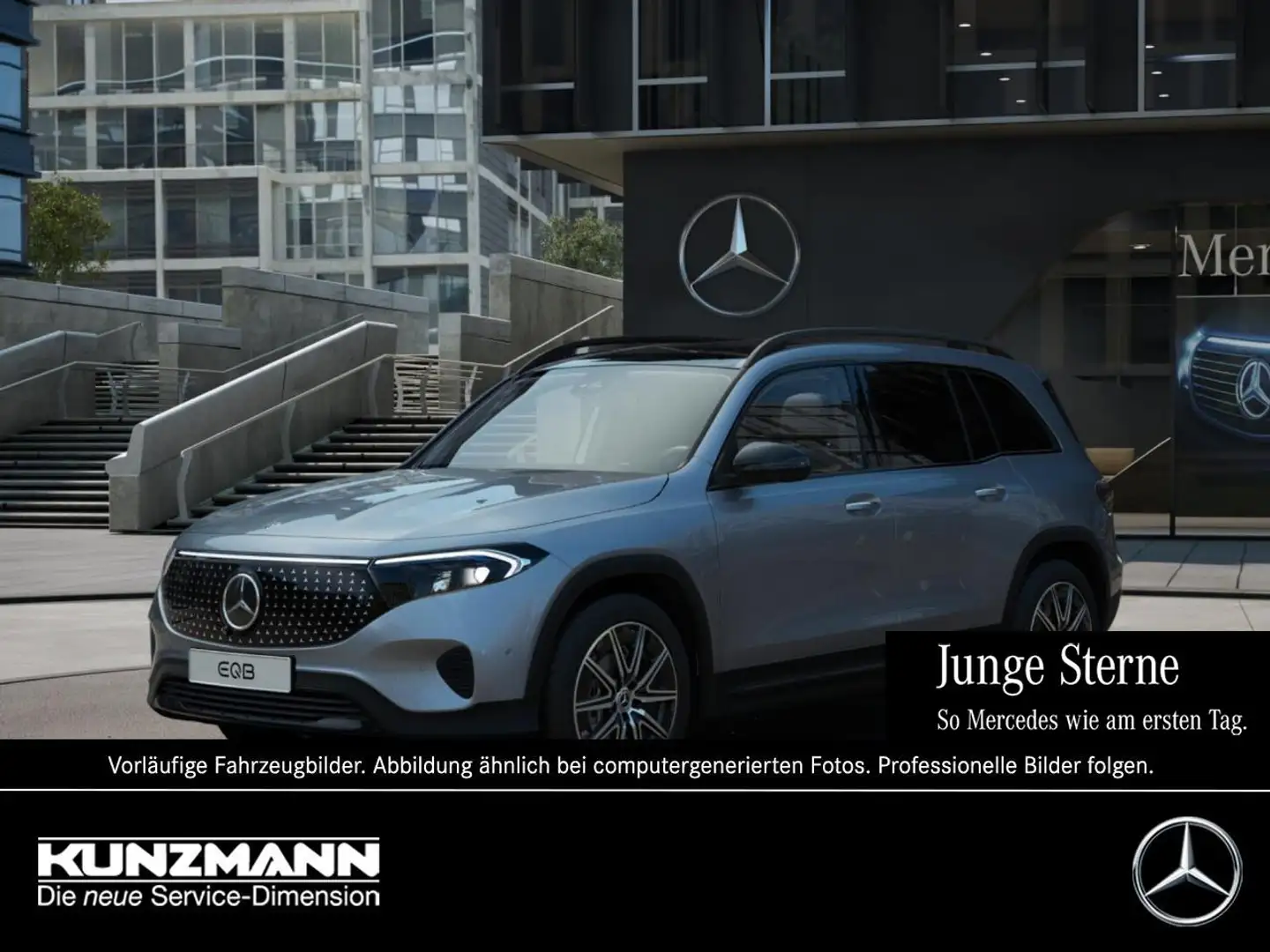 Mercedes-Benz EQB 300 4M Electric Art AMG LM Panorama AHK 360° Srebrny - 1