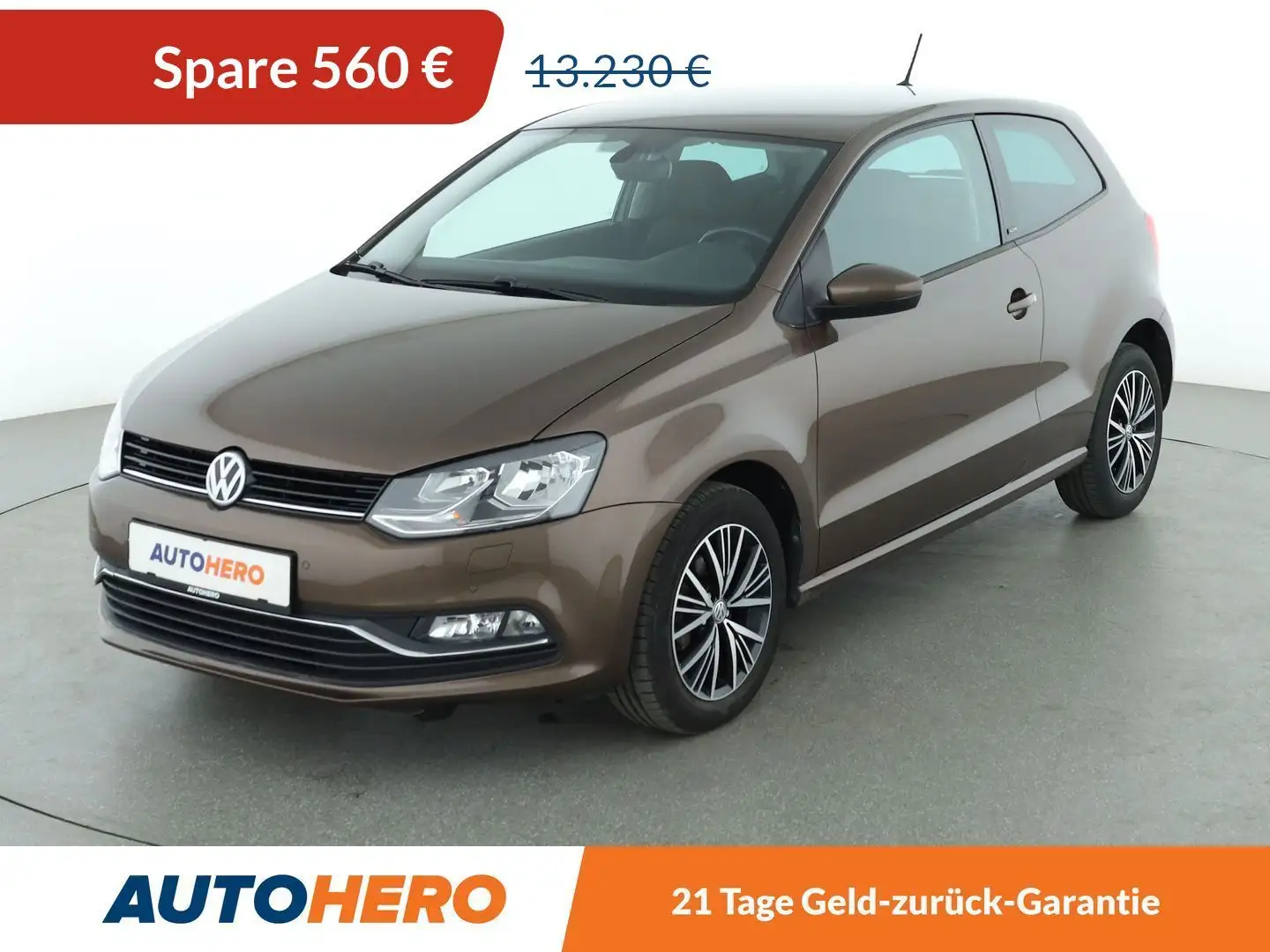 Volkswagen Polo 1.2 TSI Allstar BlueMotion Tech Aut.*TEMPO*PDC* Braun - 1