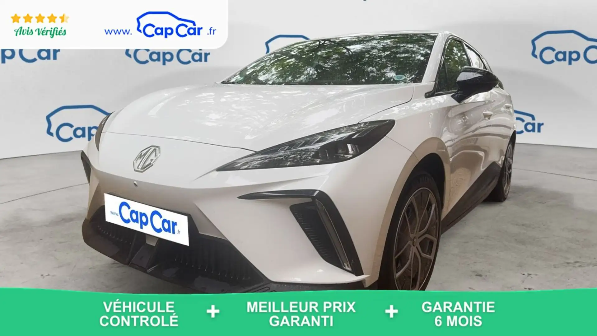 MG MG4 1 204 64 kWh Luxury - Première main Garantie const Blanc - 1