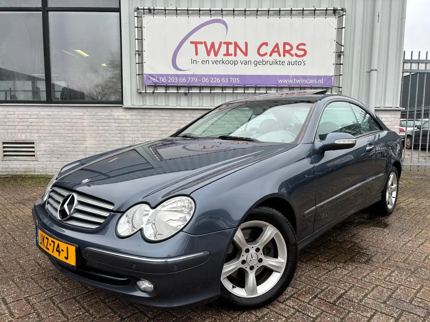 Mercedes-Benz CLK 240 Coupé Elegance Leer Aut Airco Azul - 2