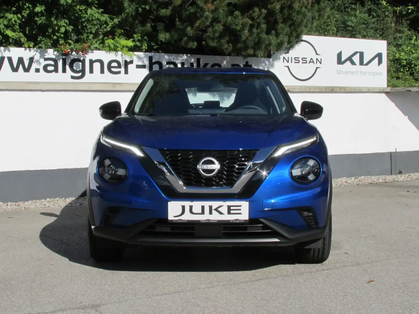 Nissan Juke 1,0 DIG-T Acenta+ DCT Aut. Gratis Winterräder!! Blau - 2