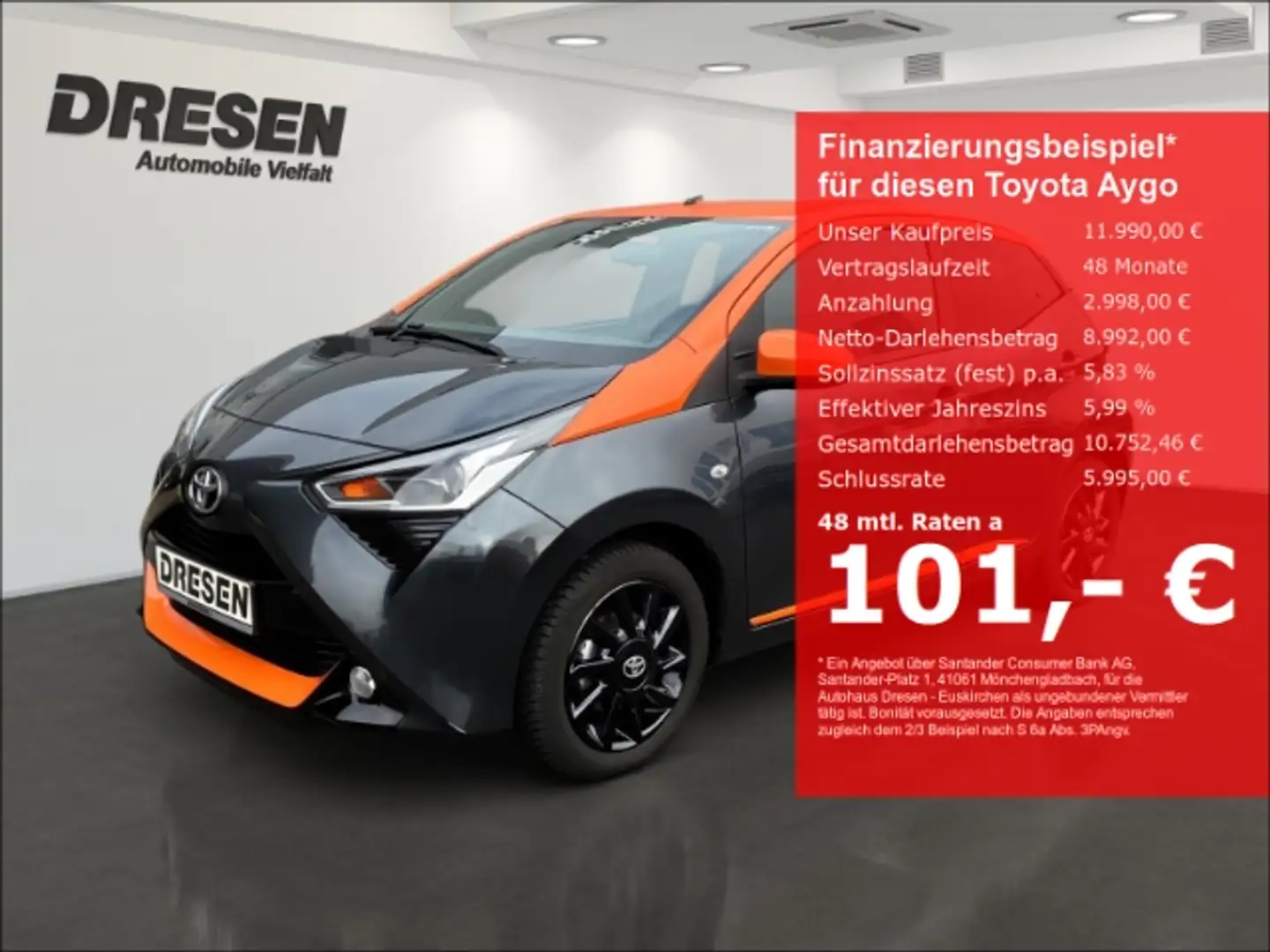 Toyota Aygo 1.0 Sondermodell x-JBL (53 kW 72 PS) Grigio - 1