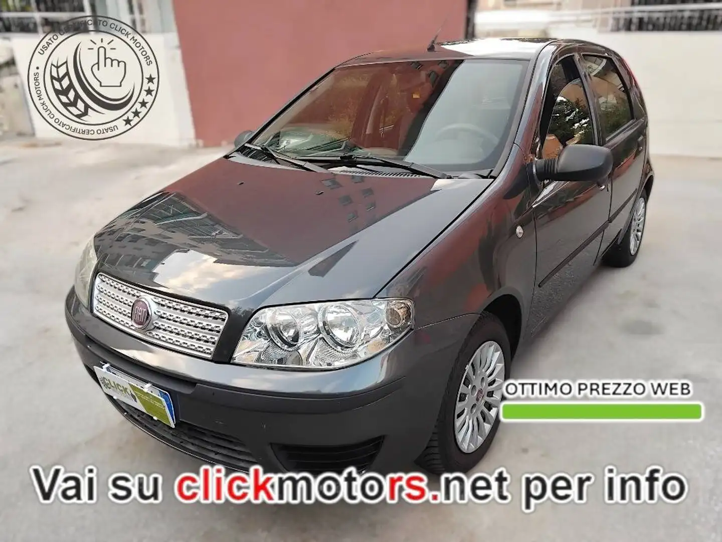 Fiat Punto Fiat Punto II 2011 1.2 Classic Active 5p Grigio - 1