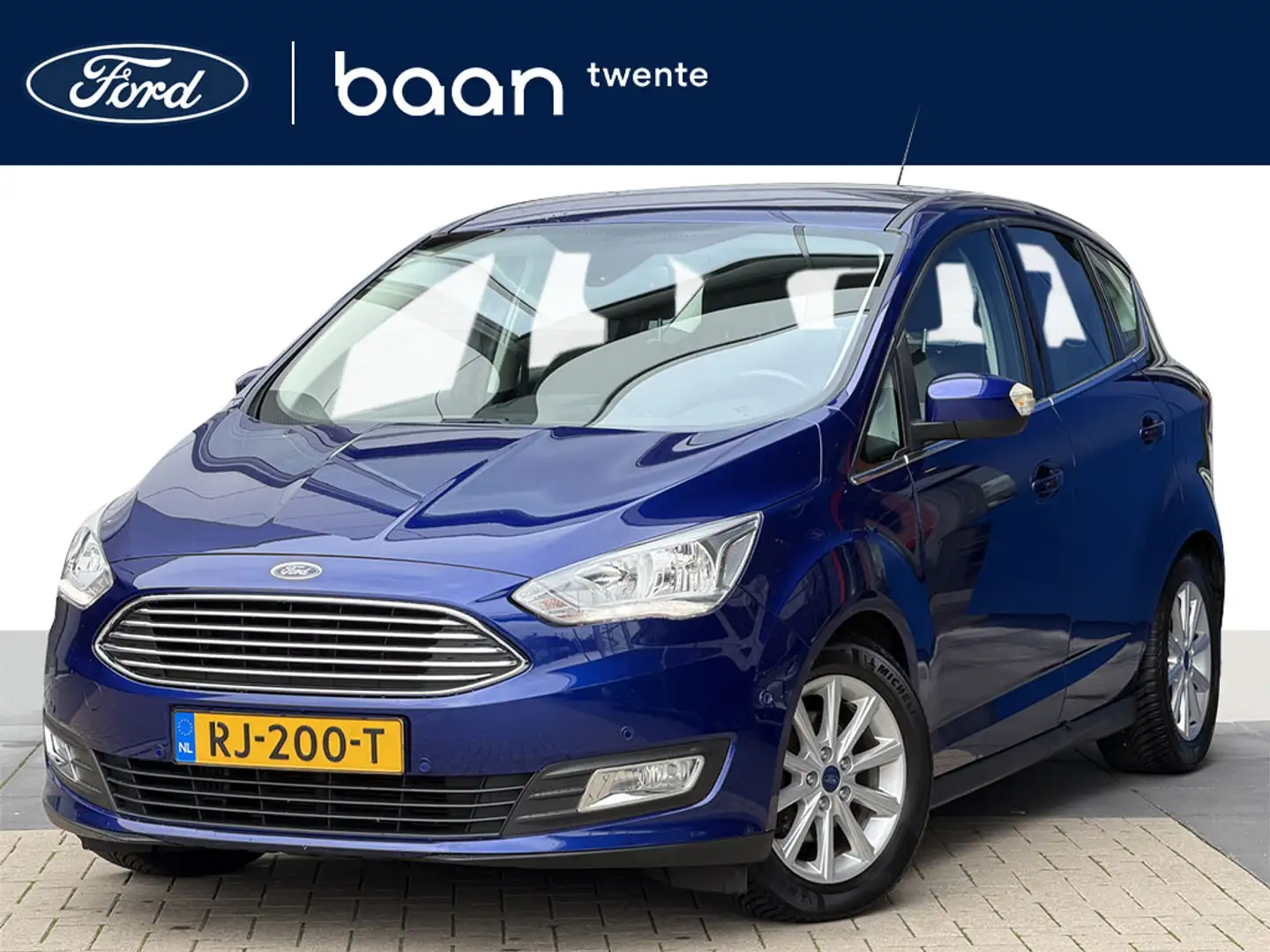 Ford C-Max 1.0 Titanium | Trekhaak | Stuurwiel verwarmd | Cam Blauw - 1