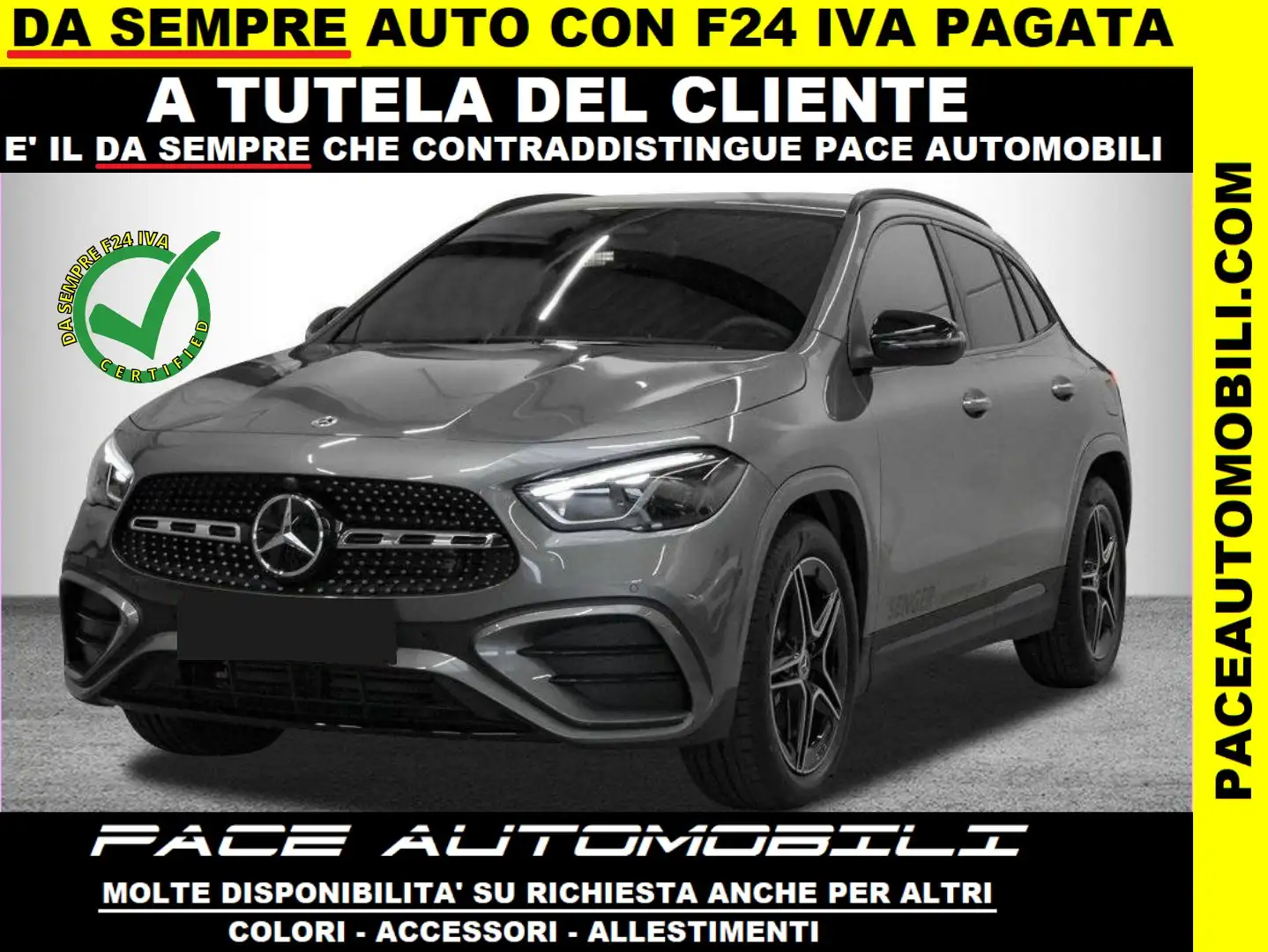 Mercedes-Benz GLA 200 NEW AMG PREMIUM MBUX LED PDC KAMERA ACC NIGHT ACC Grigio - 1
