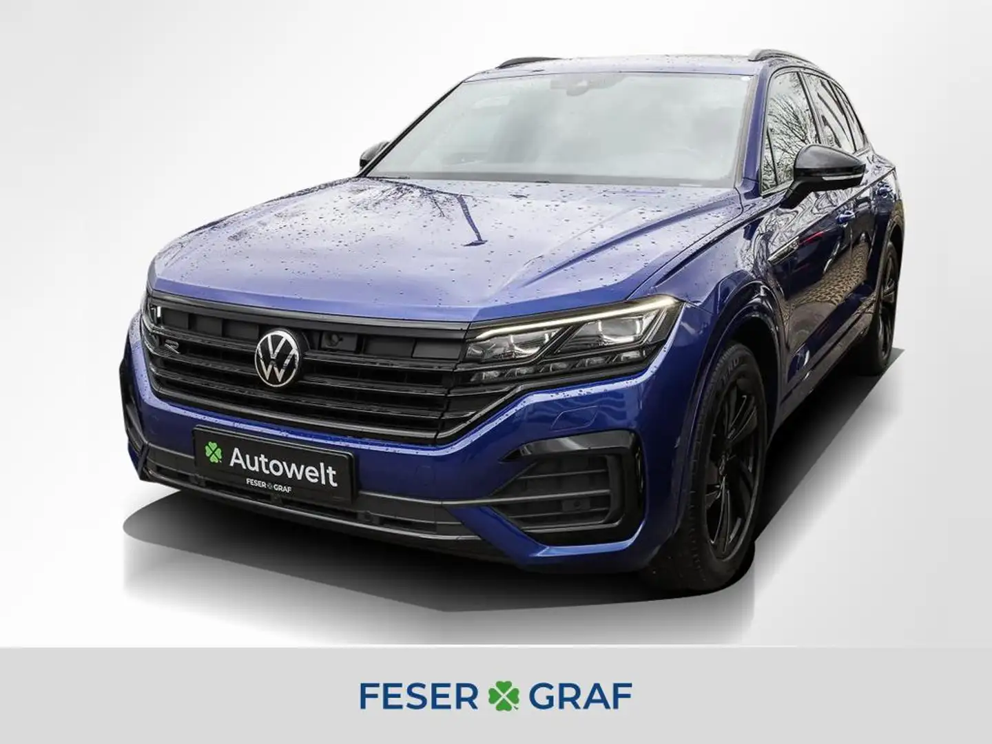 Volkswagen Touareg 3.0 TDI 4M R-Line Black AHK Matrix Pano Blau - 1
