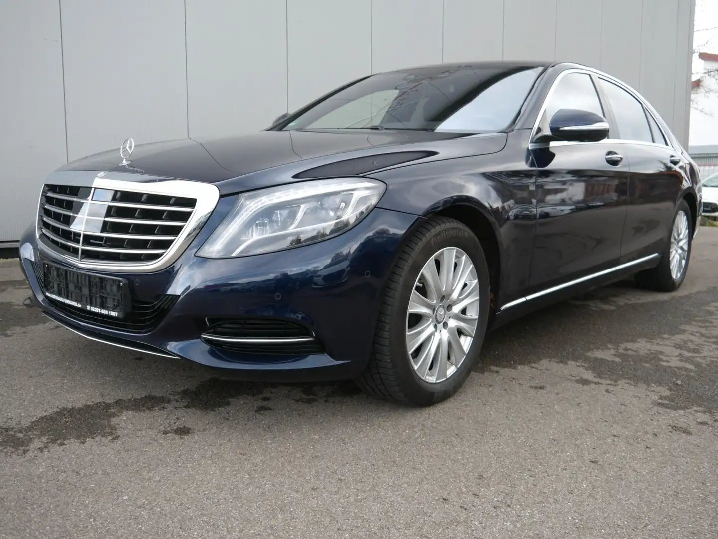 Mercedes-Benz S 500 4Matic Lang NAVI/LED/STHZ/360°/NACHTSICHT Bleu - 1