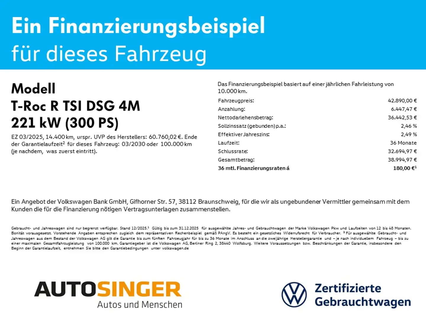 Volkswagen T-Roc R TSI DSG 4M *AHK*ACC*DCC*IQ-L*PANO*NAVI* Schwarz - 2