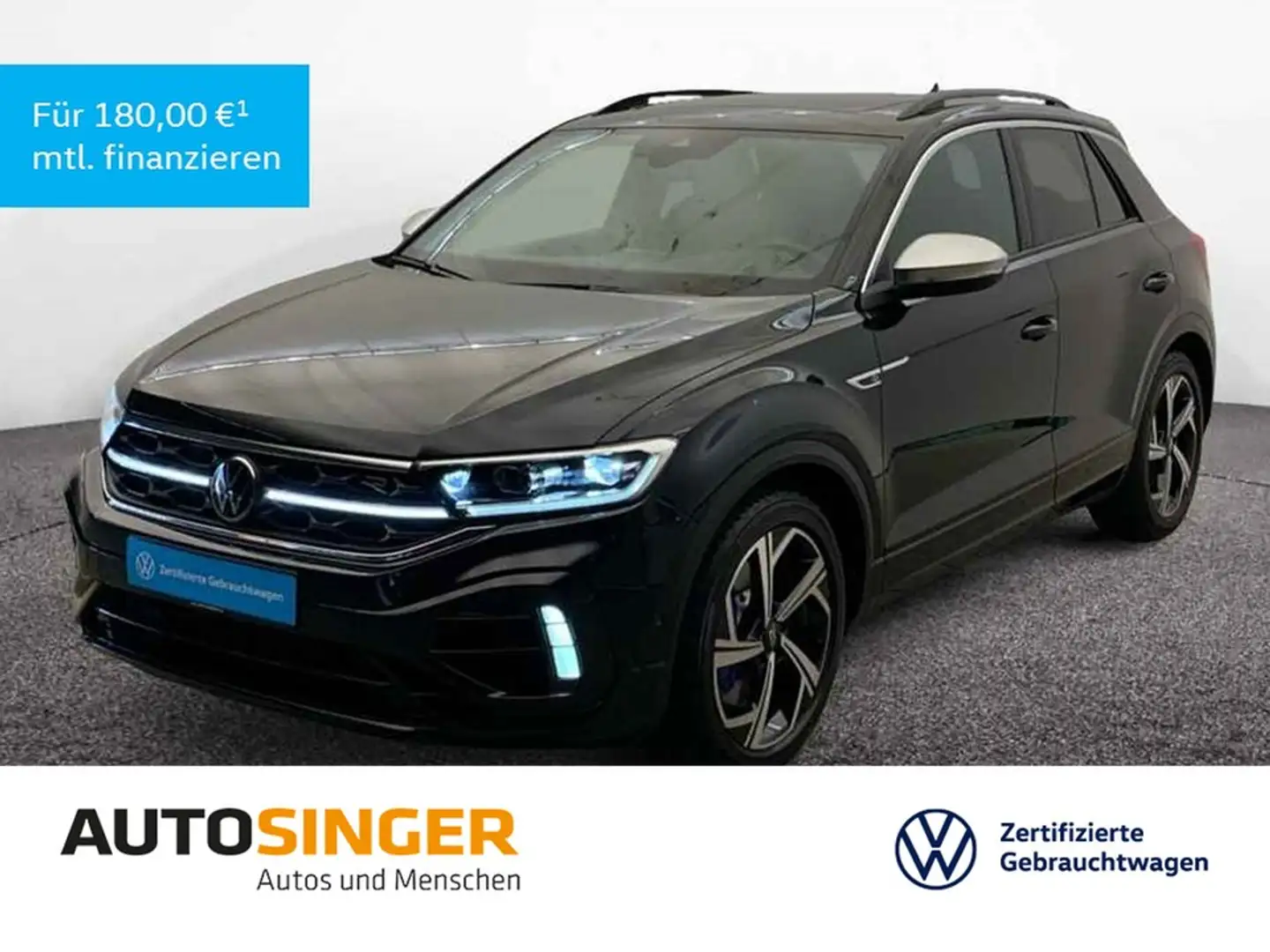 Volkswagen T-Roc R TSI DSG 4M *AHK*ACC*DCC*IQ-L*PANO*NAVI* Schwarz - 1