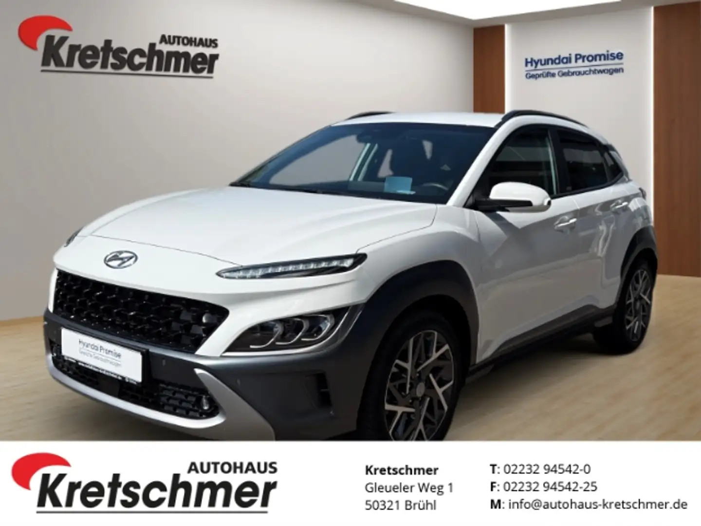 Hyundai KONA Prime Hybrid 2WD *FACELIFT*AUTOMATIK*LED*NAVI*ACC* Wit - 1