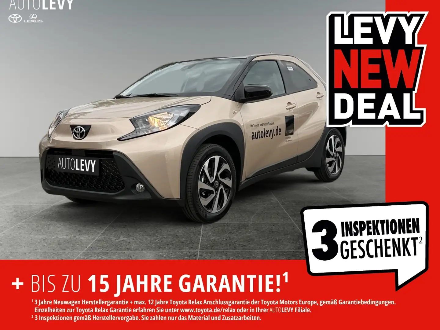 Toyota Aygo X 1.0 l Teamplayer CVT RFK+Carplay+SOFORT Beige - 1