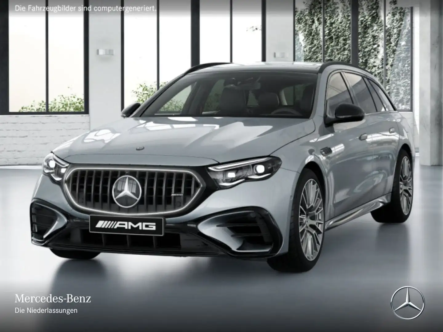Mercedes-Benz E 53 AMG T 4M Hybrid Fahrass 360° Pano Distr. AHK Silber - 2