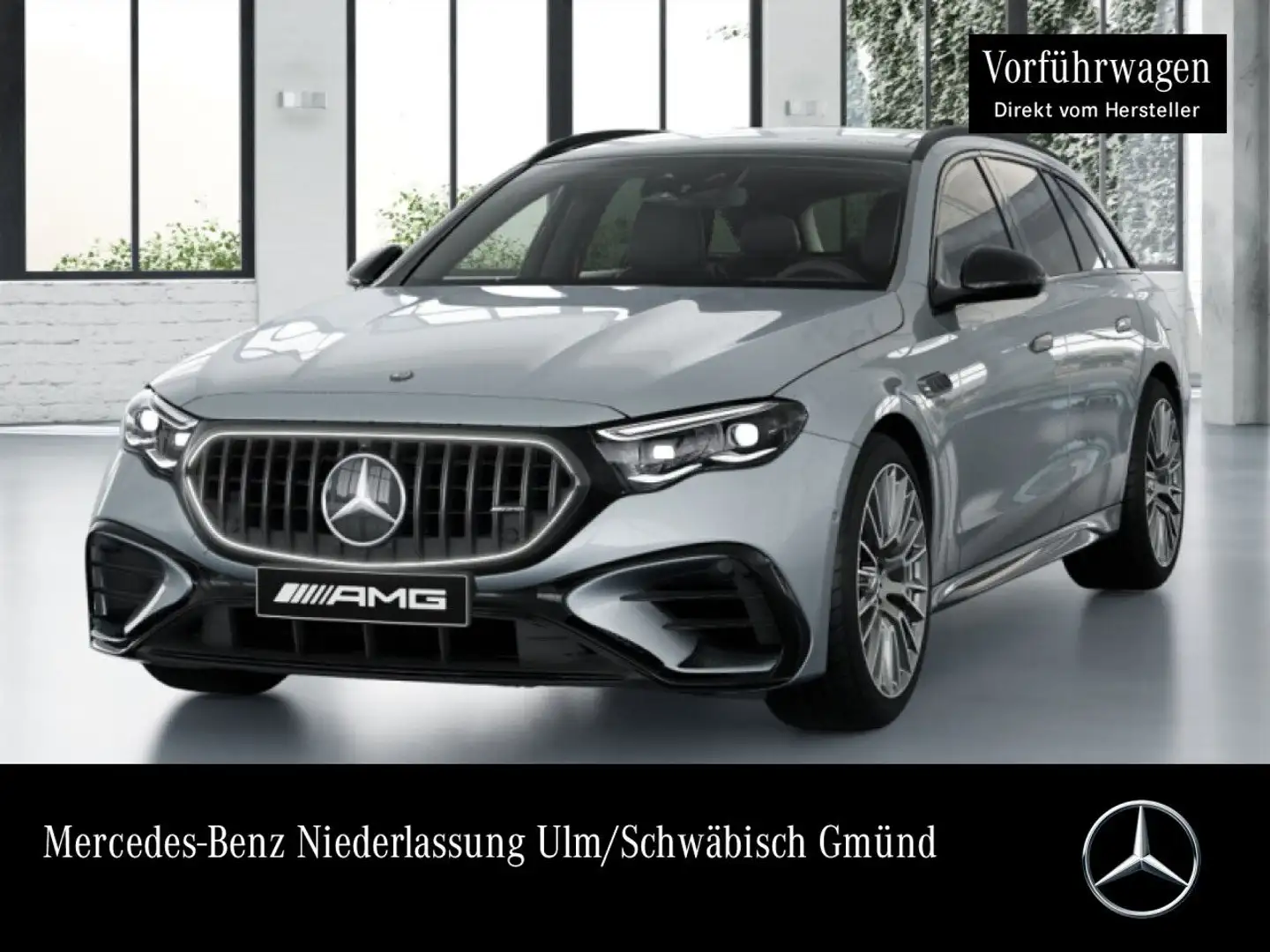 Mercedes-Benz E 53 AMG T 4M Hybrid Fahrass 360° Pano Burmester Srebrny - 1