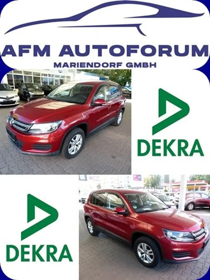 Volkswagen Tiguan 2.0 TSI 4Motion DSG Trend--TÜV/AU/SERVICE NEU-- Rot - 1