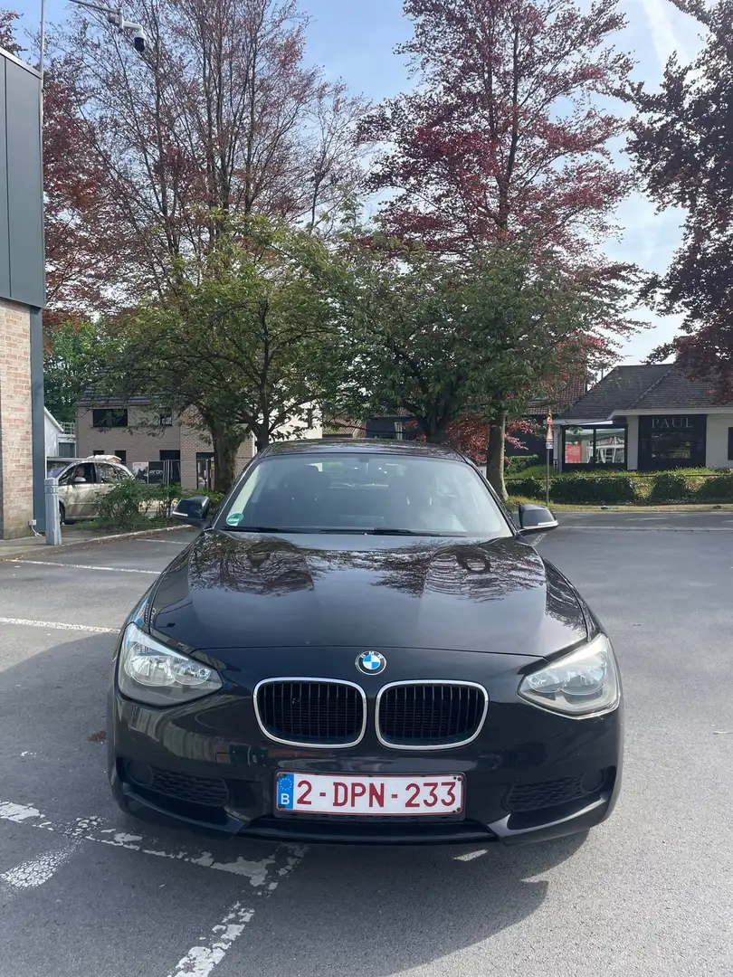 BMW 114 114i Noir intérieur finition aluminium Zwart - 2