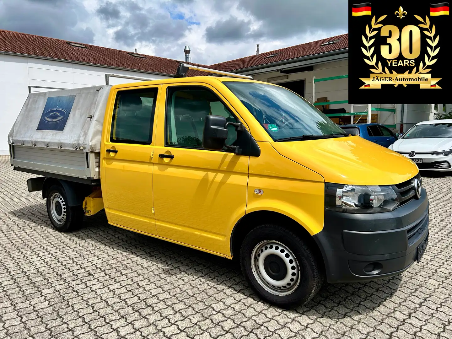 Volkswagen T5 Transporter Pritsche Doppelkabine*Klima u. Standheizung* Gelb - 1