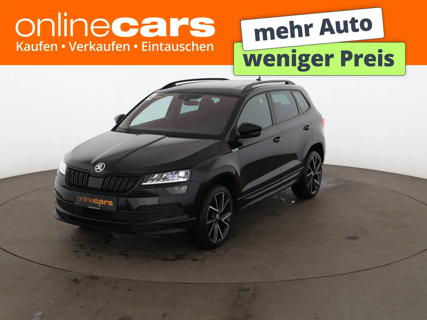 Skoda Karoq 2.0 TDI Sportline Aut LED SKY NAVI SITZHZG Schwarz - 1