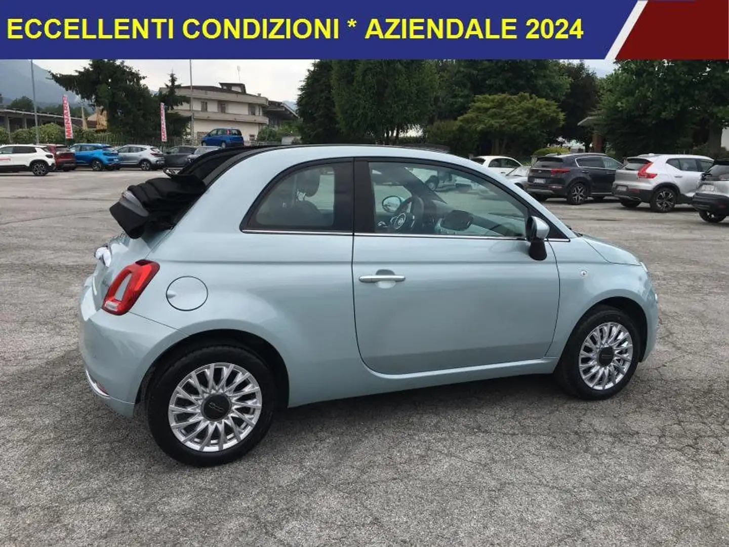 Fiat 500C 1.0 Hybrid Dolcevita CABRIO * PARI AL NUOVO Vert - 2