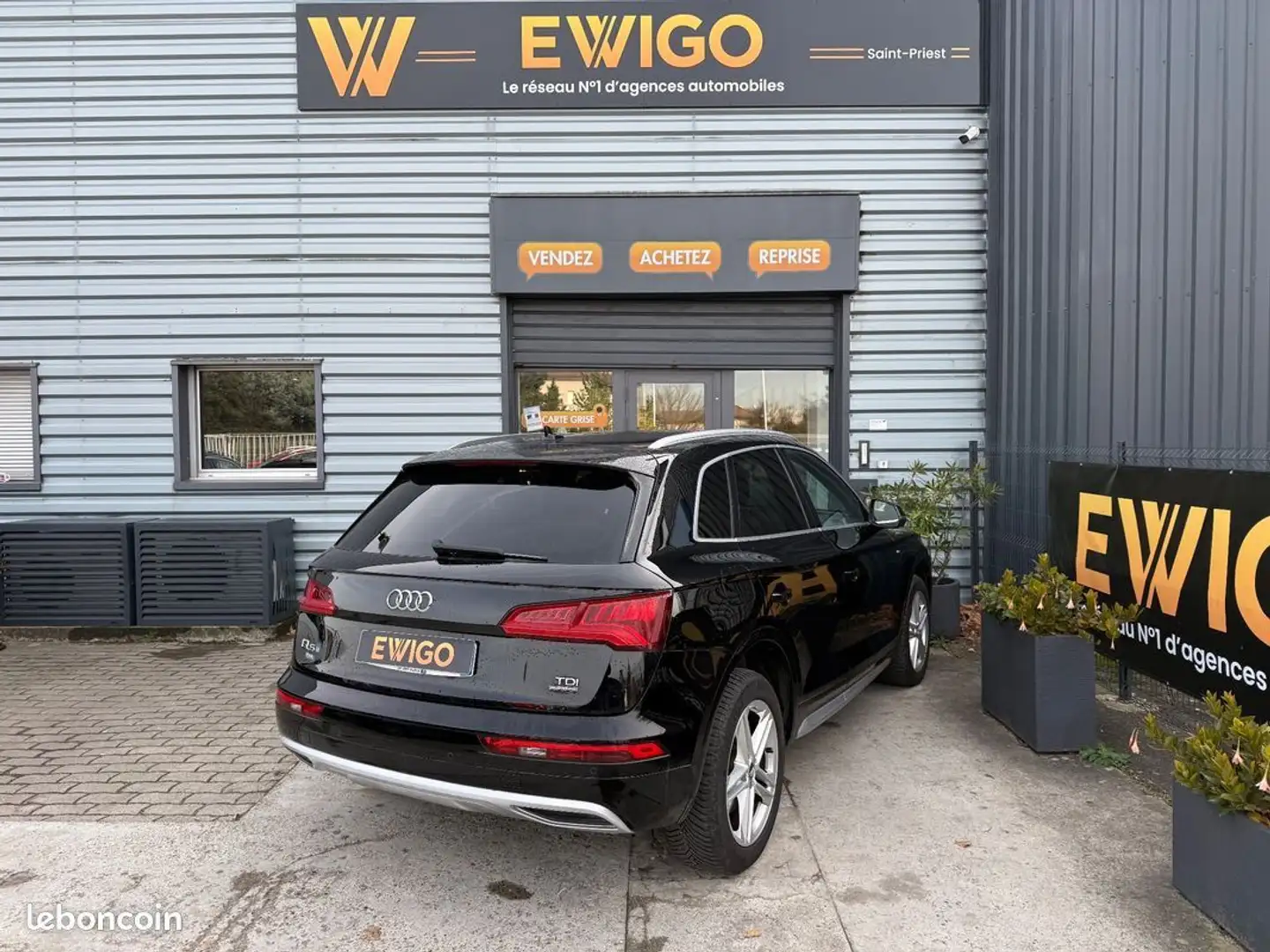 Audi Q5 2.0 tdi 163ch s-line quattro carplay entretien constructeur hayon électrique Noir - 2