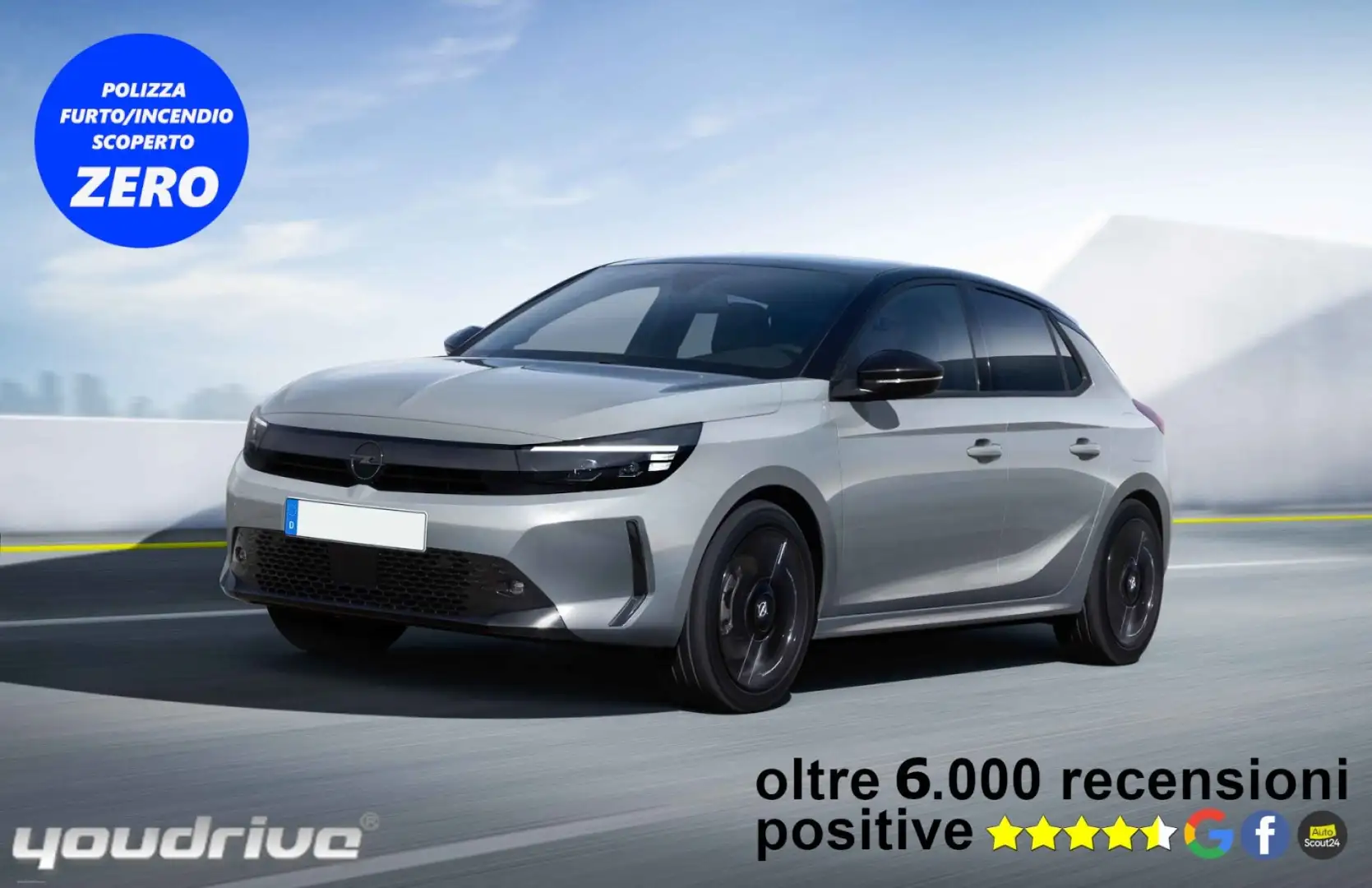 Opel Corsa 1.2 Edition KM0 Grigio - 1
