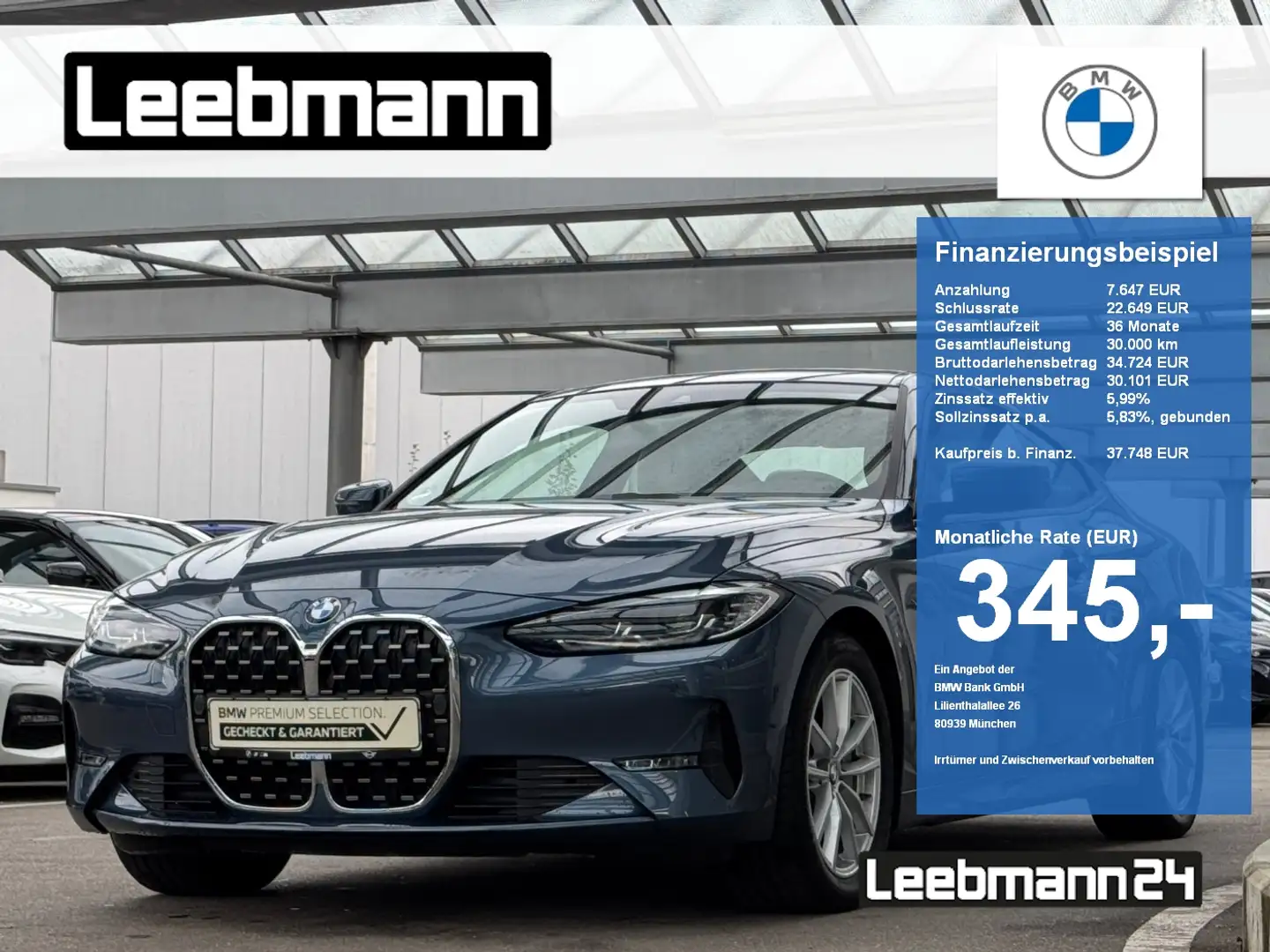BMW 430 i xDrive Coupé Leder/LC-Prof 2 JAHRE GARANTIE Azul - 1
