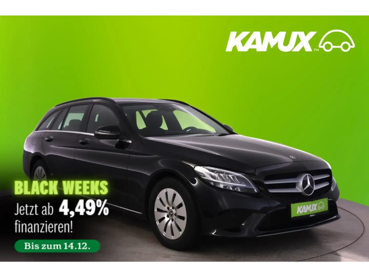 Mercedes-Benz C 220 d T 9G-tronic+LED+NAVI+TEMPO+SHZ+PDC+CARPLAY Noir - 1