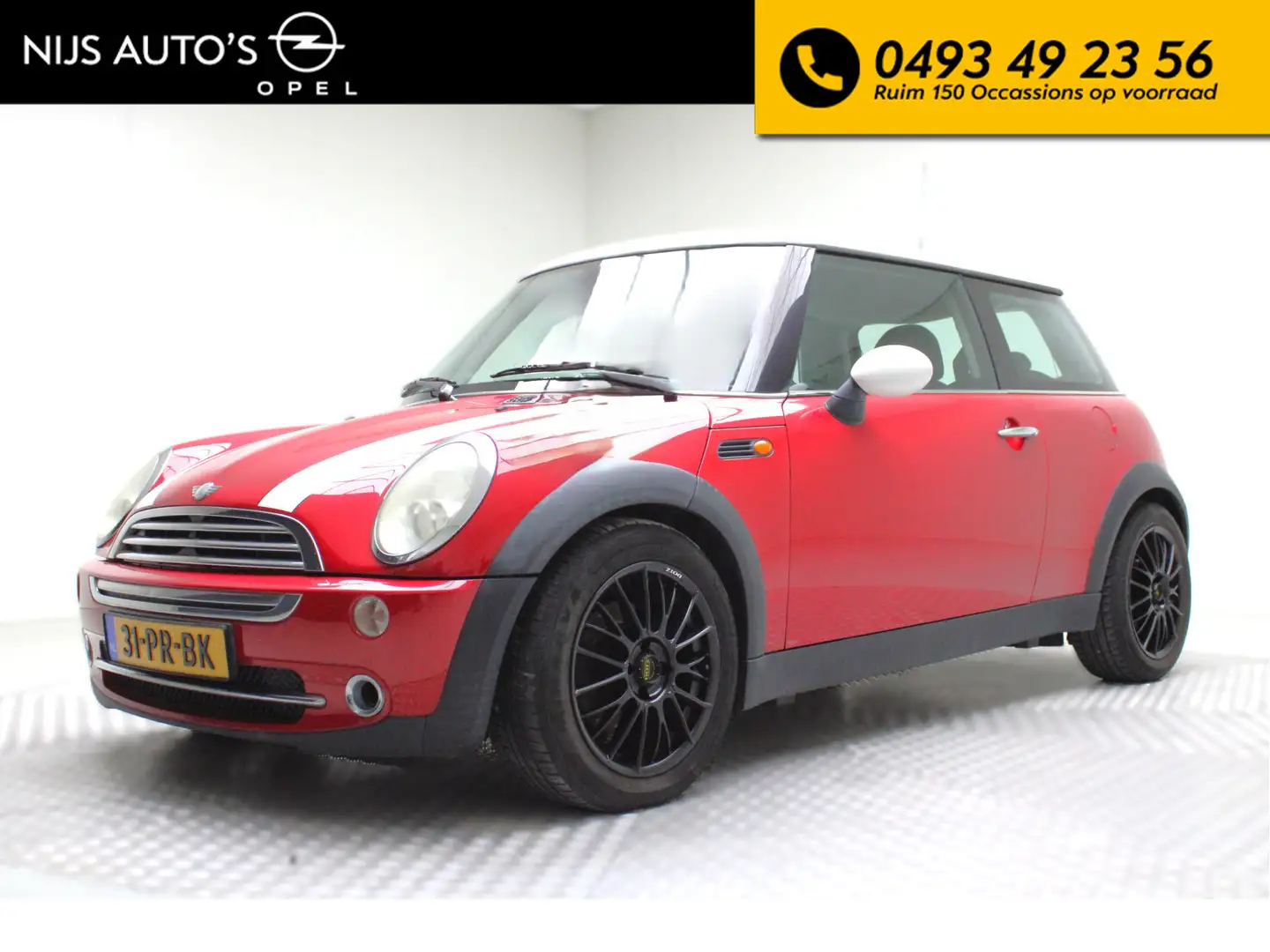 MINI Cooper Mini 1.6 Chili | Airco / Cruise / Radio CD / Parro Rood - 1