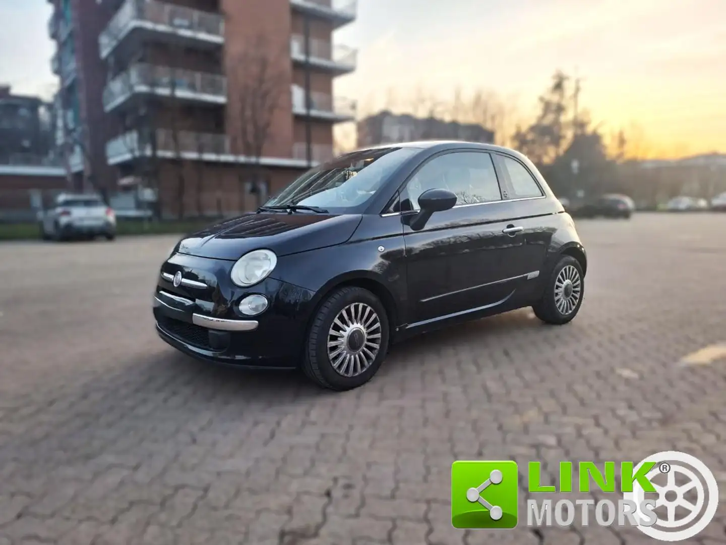 Fiat 500 1.2 Lounge Schwarz - 1